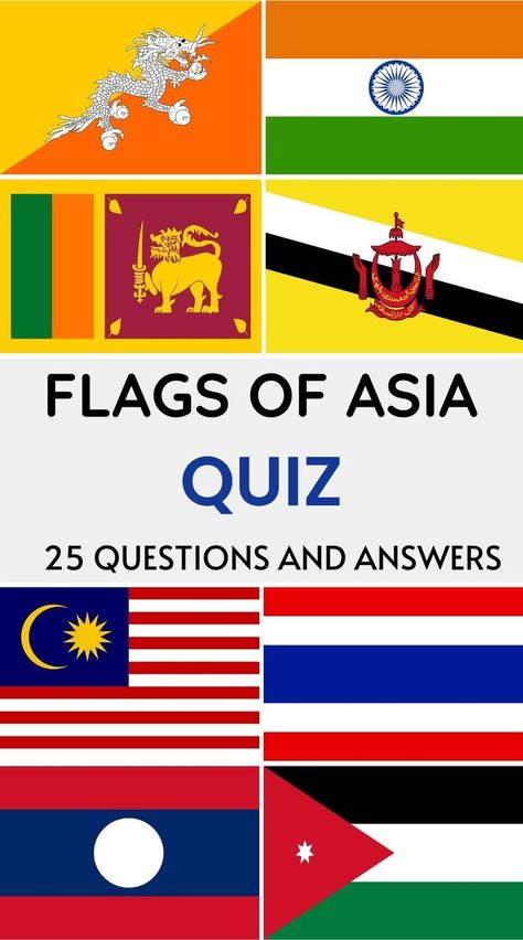 flags quiz Flags Of Asia, Geography Quizzes, Geography Quiz, 25 Questions, Quiz With Answers, Famous Monuments, Knowledge Quiz, Quizzes For Fun, Shri Ram Photo