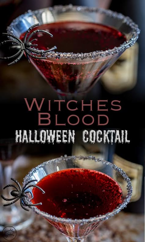 This Halloween cocktail is perfect for whipping up in a big batch for a crowd. An easy to make cocktail that mixes vodka, whiskey and lemon together to create a twist on a whisky sour recipe, but with the added sweetness of cherry. Serve a pitcher of this at your Halloween party, or add it to a punch bowl with some plastic spiders floating in it for a simple creepy effect. Or serve in a sugar rimmed martini glass for a dramatically spooky sip. The possibilities are frightening! Whisky Sour Recipe, Alcohol Punch, Easy To Make Cocktails, Halloween Party Drinks, Sangria Cocktail, Recetas Halloween, Halloween Drinks Alcohol, Halloween Dinner Party, Whisky Sour