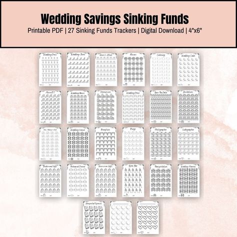 Budget Binder Printables, Wedding Fund, Wedding Kit, Spending Tracker, Cash Budget, Money Savings, Wedding Expenses, Wedding Money, Party Catering