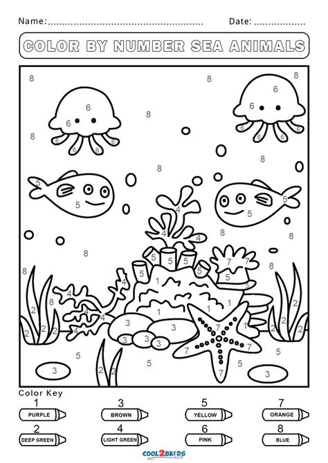 Free Color by Number Worksheets | Cool2bKids Color By Number Preschool, Activity Pages For Kids Free Printables, Number Preschool, Color By Number Coloring Pages, Halloween Color By Number, Number Coloring Pages, Color Worksheets For Preschool, Kids Christmas Coloring Pages, Color By Number Printable