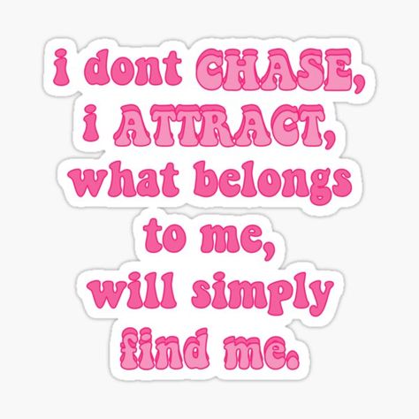 I Attract Good Things, I Dont Chase I Attract Wallpaper Laptop, Playgirl Quotes, Positive Affirmation Stickers, Stickers For Vision Board, Manifest Stickers, Manifestation Stickers, Vision Board Stickers, Stickers For Room