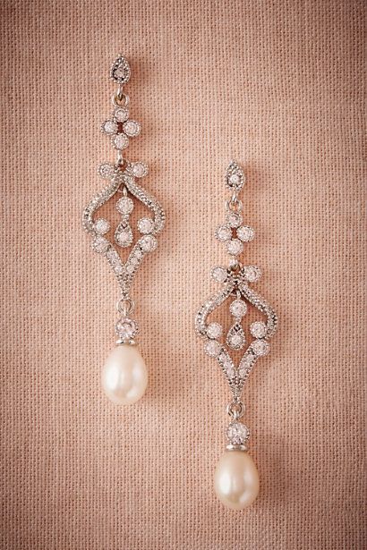 Silver Marquise Earrings | BHLDN Duggar Wedding, Bridal Jewellery Earrings, Bridal Statement Earrings, Marquise Earrings, Bridal Earrings Chandelier, Pearl Chandelier, Pearl Bridal Jewelry, Pearl Jewelry Wedding, Bridal Fashion Jewelry