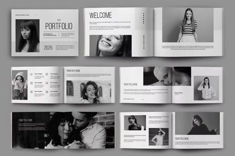 Portfolio Magazine Layout, Print Templates ft. portfolio & layout - Envato Elements Photobook Template, Book Design Templates, Employee Handbook Template, Photography Portfolio Template, Fashion Magazine Design, Fashion Magazine Layout, 잡지 레이아웃, Photobook Design, Lookbook Design