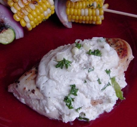 OK, there's a blue cheese sauce over these chicken breasts - what WERE you thinking? Blue Cheese Chicken, Chicken Breasts Recipe, Blue Cheese Recipes, Stuffed Chicken Breasts, Cheese Stuffed Chicken Breast, Recipe Using Chicken, Blue Cheese Sauce, Blue Chicken, Cheese Stuffed Chicken