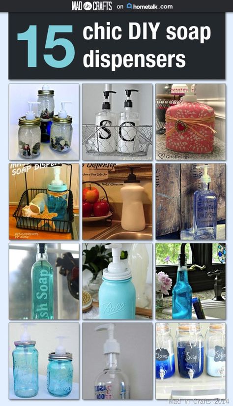 madincrafts0801 Diy Soap Dispenser Bottle, Diy Soap Dispenser, Soap Dispenser Diy, Understairs Toilet, Dispenser Diy, Bottle Decoration, Soap Dispensers, Bathroom Soap Dispenser, 15 Diy