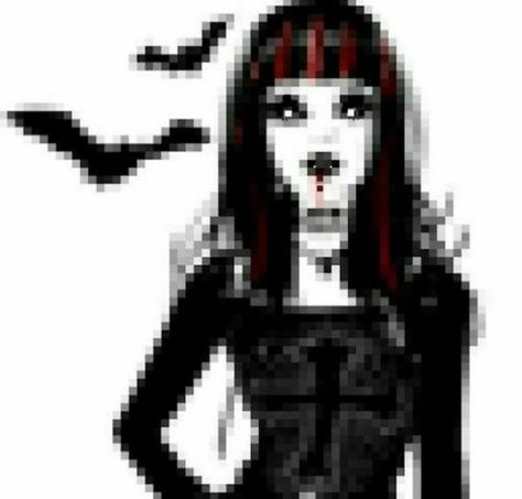 Goth Vampire Pfp, Mall Goth Pfp, Emo Aesthetic Pfp, Vampy Aesthetic, Vamp Art, Goth Pfps, Goth Drawings, Pfp Goth, Vampire Pfp