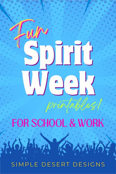 Unleash a wave of enthusiasm with our vibrant and engaging collection of Spirit Week Ideas! Perfect for both schools and workplaces, these ideas are a great way to bring everyone together. Plus, we offer customized designs to add that extra personal touch. Affordable, quick, and brimming with fun, follow us and stay updated with the latest trends in spirit week celebrations. Staff Spirit Week Ideas, Spirit Week Ideas For Workplace, Student Council Activities, Holiday Spirit Week, Spirit Week Ideas, Pta Events, Coworker Quotes, Creative Fundraising, School Spirit Week