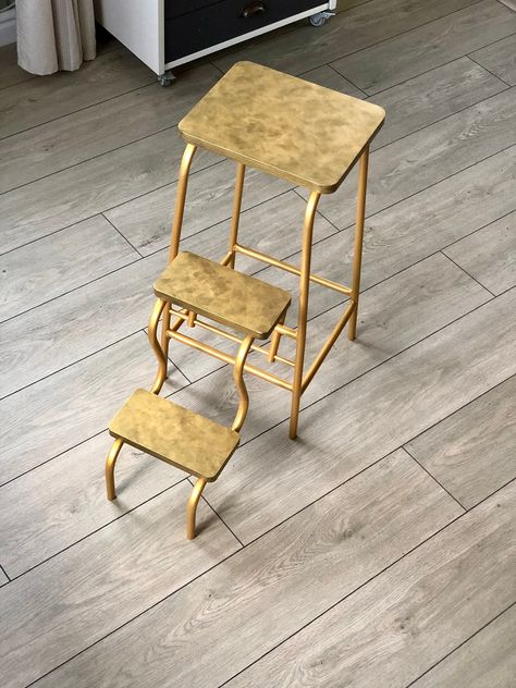 Wooden step stool