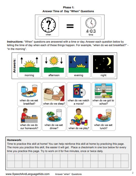 When Questions Speech Therapy | Games & Question Lists When Questions Speech Therapy, Wh Questions Speech Therapy, Kids Speech Therapy, Speech Therapy Worksheets, Picture Composition, Question Game, List Of Questions, Speech Therapy Games, Wh Questions