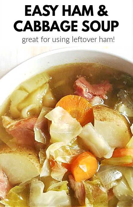 Ham And Cabbage Recipe, Ham Broth, Ham Cabbage, Ham Bone Soup Recipes, Ham Bone Recipes, Cabbage Soup Crockpot, Homestyle Recipes, Ham And Cabbage Soup, Soup Comfort