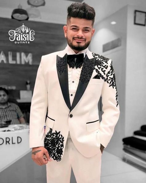 Wedding Special Trending Designer Luxury Four Piece Suit 🔥💥 👉 PLEASE FOLLOW @faisaloutfits FAISAL OUTFITS IS FEATURING PLATFORM FOR MEN'S FASHION | COUTURE | STYLE | LIFESTYLE ___________________________________________________ 👉 MADE TO MEASURE AVAILABLE 🔥 TAKE A SCREENSHOT AND SEND ME ON WHATSAPP FOR ORDER 👇👇👇 🌟 BOOK YOUR ORDER ON WHATSAPP 👉+91 9027731632 🌟 ALSO DM US TO ORDER ⬇️ 👉 @faisal_kurta_design44 ___________________________________________________ 🌟 GET YOUR DREAM STYLISH OU... White Mens Suit, Jodhpuri Suit, Prom Suit, Embroidery Wedding, Shirt Pant, Groom Tuxedo, Dress Suits For Men, Designer Suits For Men, Prom Suits