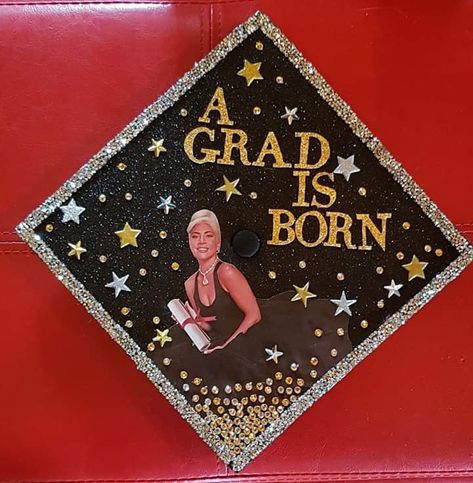 Star Graduation Cap, Senior Year Diy, Senior Crowns, High School Graduation Cap, College Graduation Cap Decoration, College Graduation Photos, Senior Stuff, Grad Cap Designs