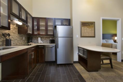 Staybridge Suites Orlando near SeaWorld suite kitchen Staybridge Suites, Two Bedroom Floor Plan, Seaworld Orlando, Orlando Hotel, Barbeque Grill, Suite Life, Universal Orlando Resort, Orlando Resorts, Universal Orlando