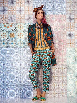 Mode Hippie, Afrikaanse Mode, Stella Jean, African Inspired Fashion, Eclectic Fashion, African Inspired, Fashion Pattern, African Fabric, Pattern Mixing