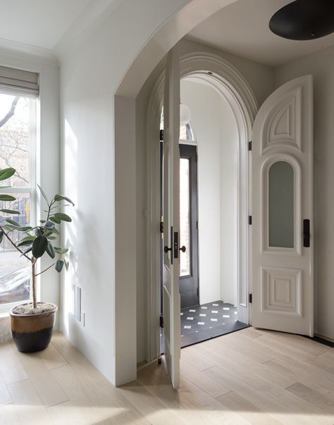 New York Townhouse, Architecture Design Studio, Parlor Floor, Matthew Williams, The Local Project, Row House, Entry Way, Story House, Guest Bedrooms