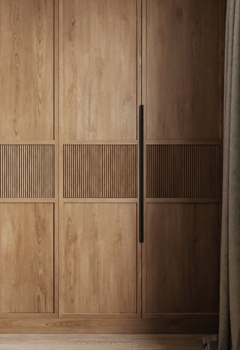 Rigato solid oak fluted reeded wood made to measure fitted bespoke wardrobes London Luxury Wardrobe Door Designs, Reeded Wood, Chair And Side Table, Pantry Door Ideas, Diy Headboard Ideas, Bespoke Wardrobes, Sustainable Building Design, White Oak Kitchen, Oak Wardrobe