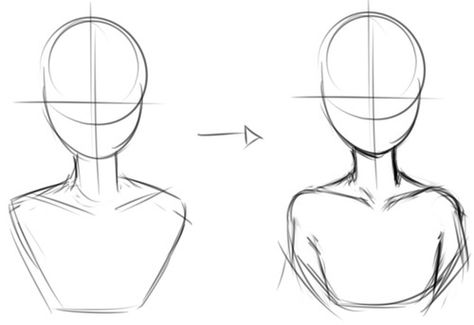 Can you give a small tutorial on drawing necks,... - Art References Body Sketches, Body Drawing Tutorial, Anatomy Drawing, Body Drawing, Anime Drawings Tutorials, Anatomy Art, Art Poses, Drawing Tutorials, Art Tutorials Drawing