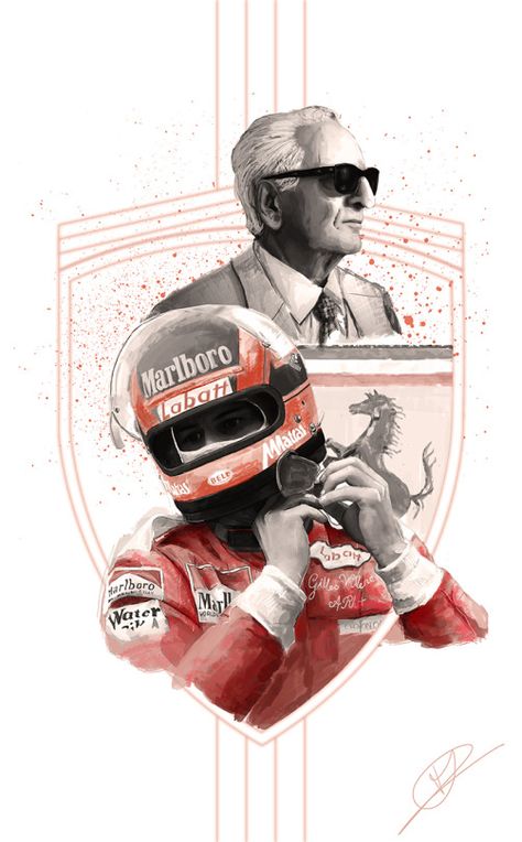 Comic Grid, Ferrari Art, Ferrari Formula 1, Ferrari Poster, Motorsport Art, Cars Ferrari, Ferrari Enzo, Ferrari Racing, F1 Poster