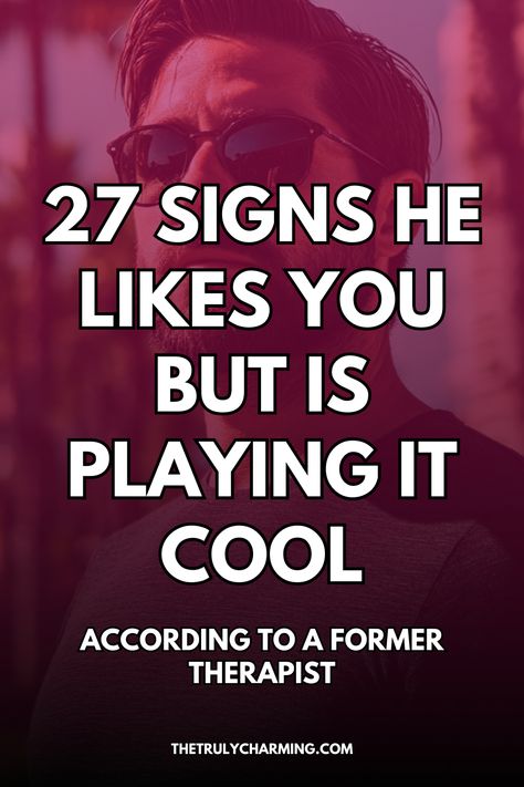 Curious if he likes you but is playing it cool? Here are 27 signs to watch for, from subtle body language to mixed signals, revealing his hidden feelings and strong attraction for you. Attraction Body Language, Body Language Attraction Signs, Body Language Attraction, Hidden Feelings, A Guy Like You, Mixed Signals, Sign Man, 12 Signs, Someone Like You