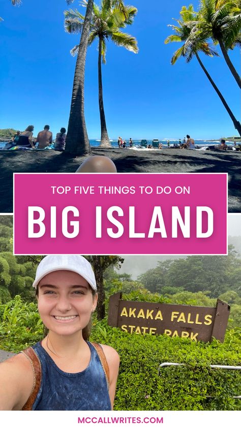 🌴 Aloha! Explore paradise with the Top 5 Things to Do on Big Island, Hawaii 🏄‍♀️🍹 From stunning beaches to delicious local cuisine, we've compiled the ultimate guide. Get ready for a tropical adventure full of unforgettable moments. Hawaii awaits! 🌺 #bigisland #hawaii #hawaiiaesthetic #mccallwrites #northshore #hawaiibeach #solotravelhawaii #beachlife Bigisland Hawaii, Tropical Adventure, Hawaii Volcanoes National Park, Travel Guide Book, Volcano National Park, Journal Travel, Aloha Hawaii, Wellness Inspiration, Big Island Hawaii