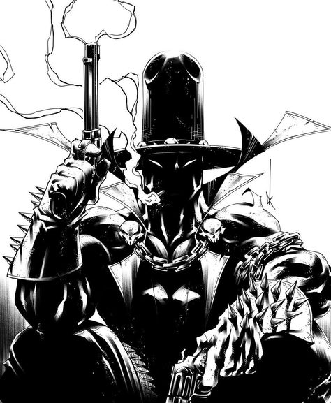 GUNSLINGER SPAWN BY Kevin Keane Spawn Gunslinger Comic Art, Anime Gunslinger, Spawn Pfp, Gunslinger Spawn, Spawn Characters, Spawn Comics, Comic Art Sketch, Pyramid Head, The Dark Tower