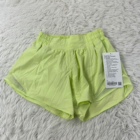 Lululemon Hotty Hot Low Rise Short 4" Crispin Green New, With Tags T20 White Lululemon Shorts, Lululemon Biker Shorts, Lululemon Hotty Hot Shorts, Hotty Hot Shorts, Low Rise Shorts, Lululemon Shorts, High Rise Shorts, Shorts Athletic, Athletic Shorts