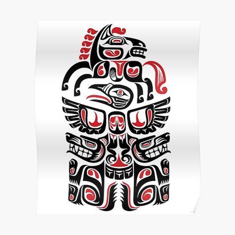 Haida Wolf, Arte Haida, Native American Wall Art, Native Design, Scene Art, Northwest Coast, Totem Pole, Indigenous Art, Native Art