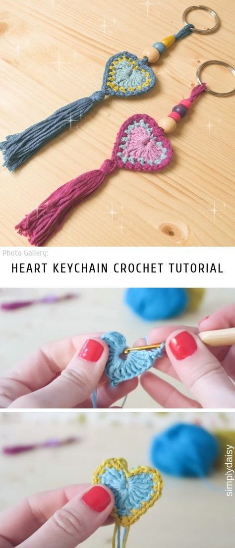 All Crochet and Knit Free Patterns Crochet Pikachu, Crochet Keychains, Keychain Craft, Crochet Hearts, Keychain Pattern, Crochet Heart Pattern, Crochet Tutorial Pattern, Keychain Crochet, Crochet Keychain Pattern