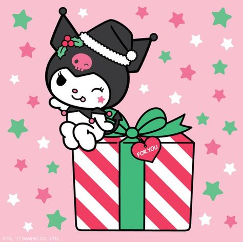 Christmas Kuromi Kuromi Christmas Wallpaper, Christmas Kuromi, Kuromi Christmas, Kuromi Pfp, Christmas Wallpaper, Hello Kitty, Kitty, Stars, Christmas