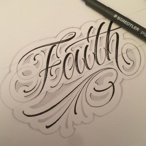 FAITH Tattoo Handwriting Fonts, Faith Tattoo Designs, Free Tattoo Fonts, Wörter Tattoos, Tattoo Script Fonts, Tattoo Fonts Cursive, Cursive Tattoos, Calligraphy Tattoo, Chicano Lettering