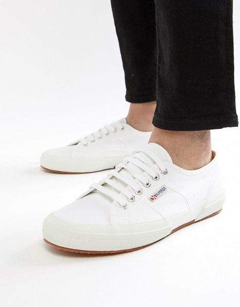 Superga 2750 classic canvas plimsolls in white | ASOS Superga 2750, Superga Shoes, Everyday Shoes, Sperry Sneaker, White Men, Superga Sneaker, Shoe Laces, Access Denied, Shoes Mens