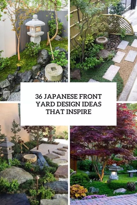 Picture of japanese front yard design ideas that inspire Japanese Front Yard, Front Yard Design Ideas, Japanese Courtyard Garden, Japanese Backyard, Yard Design Ideas, Japanese Garden Style, Japanese Gardens Design Ideas, Japanese Inspired Garden, Spiritual Garden