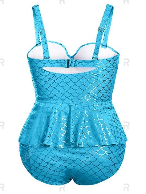 Plus Size Mermaid Knotted Push Up Tankini Set , #affiliate, #Knotted, #Mermaid, #Size, #Set, #Tankini #affiliate Peplum Tankini, Plus Size Peplum, Peplum Designs, Coverup Swimsuit, Tankini Swimsuit, Tankini Set, Plus Size Swimsuits, High Waist Bottoms, Demi Bra