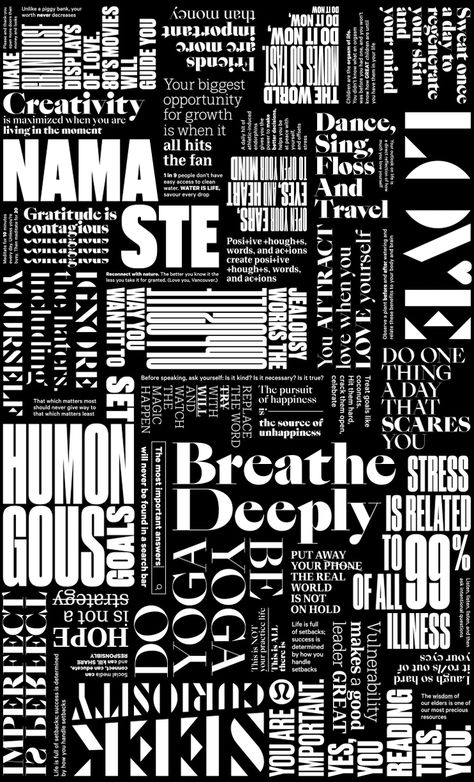 lululemon manifesto Paula Scher, طابع بريدي, Amoled Wallpapers, Core Values, Dark Wallpaper, Typography Design, Art Wallpaper, Wallpaper Backgrounds, Brand Identity