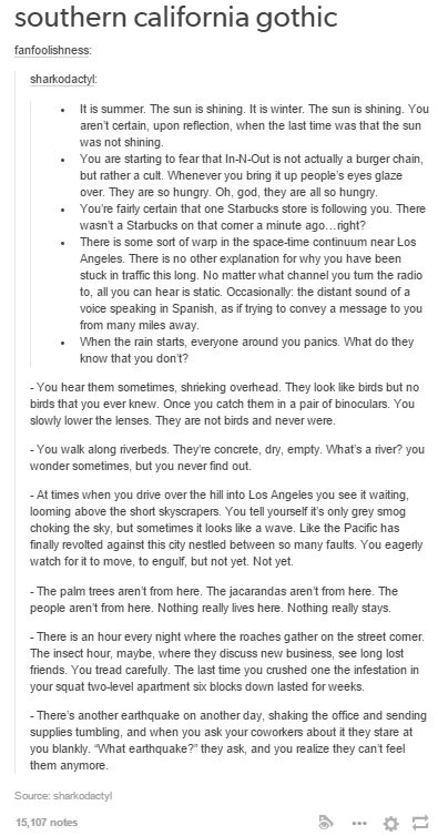 Southern California Gothic California Gothic, Prompts Romance, Prompts Dialogue, Dark Writing, Gothic Writing, Gothic Text, Romance Writing, Tumblr Writing, Prompts Writing