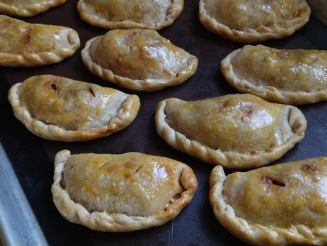 Ellie’s Sourdough Empanadas – Story Cooking Sourdough Discard Empanadas, Sourdough Pockets, Sourdough Discard Empanada Dough, Sourdough Discard Hand Pies, Sourdough Empanada Dough, Sourdough Empanadas, Sourdough Hand Pies, Sourdough Hot Pockets, Sourdough Pastries