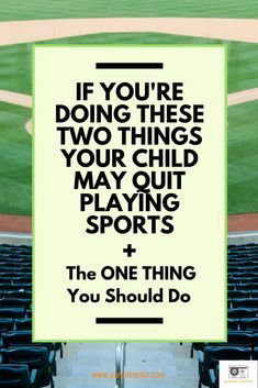 Kids learn so much from playing sports, yet so many are quitting by the time they're 13. Read the article to learn a few things to avoid as a parent, and the one thing you should do to keep your child interested and involved in sports! Parenting | Parenting Tips | Sports Parenting Youth Sports Quotes Parents, Sports Encouragement, Kids Sports Quotes, Augusta University, Sports Parent, Baseball Tips, Baseball Drills, Travel Baseball, Mom Things