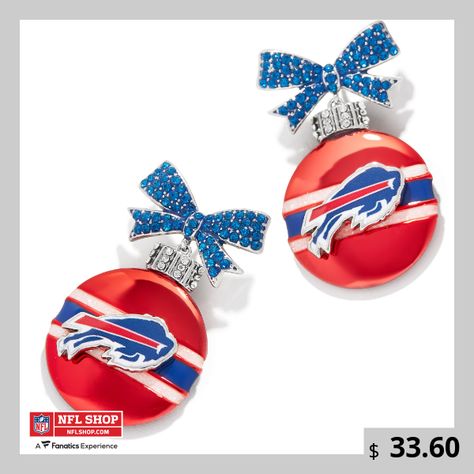 Buffalo Bills Game, Buffalo Bills Gear, Ornament Earrings, Embossed Graphics, Nfl Buffalo Bills, Name Gifts, Buffalo Bills, Winter Essentials, Luxe Gifts