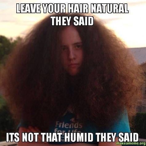 Thick Hair Problems, Hair Meme, Curly Hair Problems, Hair Quotes, Easy Summer Hairstyles, Hair Problems, They Said, Hair Natural, What’s Going On