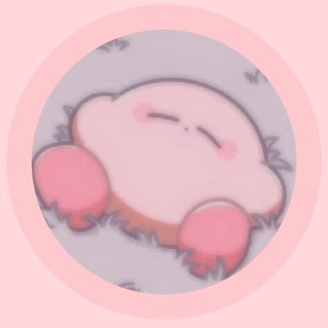 Aesthetic Kirby Pfp, Kawaii Discord Server Icon, Kirby Drawing Reference, Pink Character Pfp, Aesthetic Kirby Wallpaper, Cute Kirby Art, Kirby Profile Picture, Pink Kirby Wallpaper, Cute Kirby Pfp