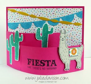 VIDEO Tutorial: How to Make a Bendy Card with Stampin' Up! Birthday Fiesta… Birthday Fiesta, Team Meeting, Make Your Own Card, Flip Cards, Interactive Cards, Shaped Cards, Fold Cards, Fancy Fold Cards, Fancy Folds