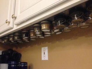 Magnetic Under Cabinet Spice Rack: 6 Steps Brown Kitchen Decor Ideas, Under Cabinet Spice Rack, Under Cabinet Spice, Diy Spice Storage, Spice Storage Ideas, Kitchen Storage Ideas Diy, Brown Kitchen Decor, Kitchen Storage Organization Diy, Diy Kitchen Storage Ideas