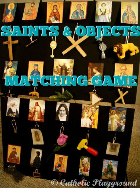 13 days 'til All Saints' Day! Help us countdown with daily activities that are perfect for the upcoming feast! Party ideas, crafts, coloring, and more! All Saints Day Party Games, All Saints Day Games, All Saints Day Party, Catholic Classroom, Catholic Kids Activities, Religion Activities, Catholic Schools Week, Saint Feast Days, Saints Game