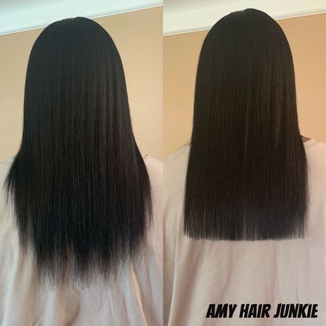 haircut beforeandafter healthyhair hair trim healthyhair instagram instahair Haircut Trim Long Hair, Natural Hair Trim Before And After, Hair Trim Before And After, Trim Haircut, Haircut Trim, Trimmed Hair, Trim Ends, Dream Salon, Embracing Diversity