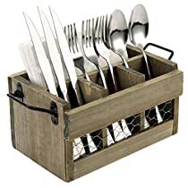 Wooden Utensil Holder, Cutlery Caddy, Silverware Storage, Flatware Caddy, Wood Napkin Holder, Cutlery Storage, Countertop Surfaces, Storage Caddy, Wooden Utensils