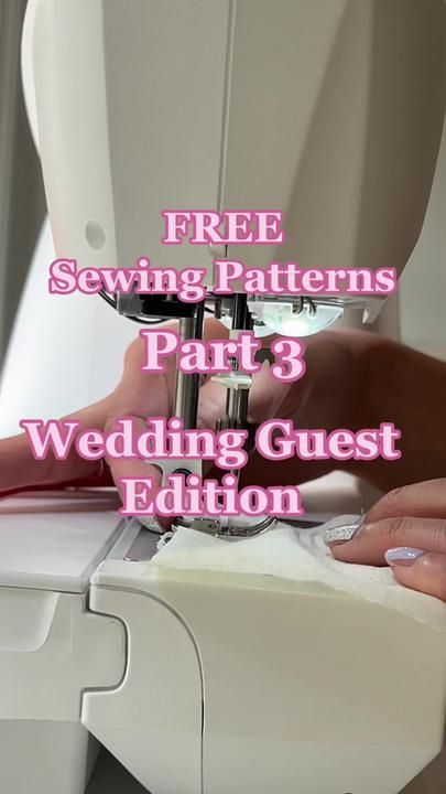 Free sewing patterns Part 3 Wedding Guest Edition. The Edith Dress by ... | free pattern sewing | TikTok Wedding Guest Dress Pattern, Sewing Tiktok, Free Sewing Patterns, Mood Fabrics, Pattern Sewing, Black Tie Wedding, Dress Sewing Patterns, Sewing Patterns Free, Free Sewing