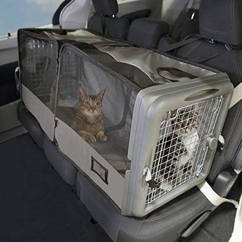 Cat Cpr, Cat Kennel, Cat Cage, Cat Things, Cat Cages, Pet Crate, Cat Travel, Cat Carrier, City Car