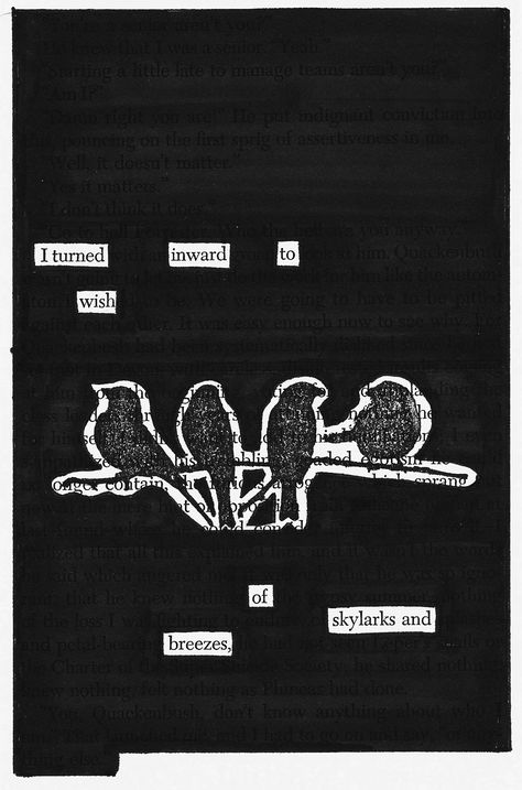 Inward | Black Out Poetry | C.B. Wentworth Blackout Poetry Art, Blackout Poems, Found Poetry, Poetry Unit, Poetry Ideas, Book Page Art, Blackout Poetry, Poetry Art, Dale Carnegie