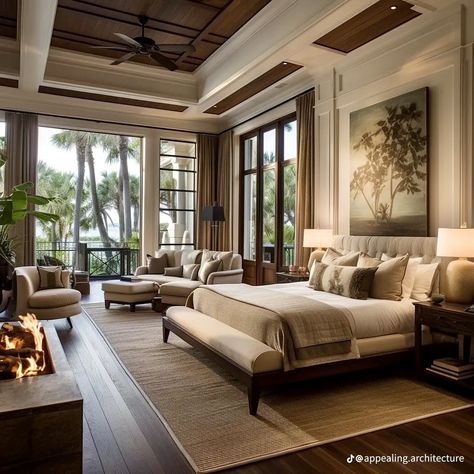 Master Bedrooms Italian, Amazing Master Bedrooms Suites, Meditaranian Interiors Bedroom, Open Airy Bedroom, Mediterranean Villa Bedroom, Resort Like Home, Luxury Bedroom Hotel Master Suite, Mederteranian Bedroom, Spanish Villa Interior Bedroom