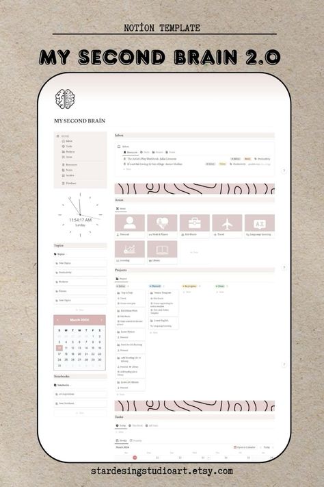 Minimal Notion Template, Simple Notion Template, Minimal Notion, Notion Template For Work, Second Brain Notion, Second Brain, Notion Dashboard, Work Goals, Daily Planning Minimal Notion Template, Minimal Notion, Second Brain Notion, Timetable Planner, Free Planner Inserts, Organize Your Thoughts, Planner Minimal, Life Planner Organization, Daily Routine Planner